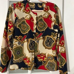 vTG Baroque Scarf 80’s top blazer